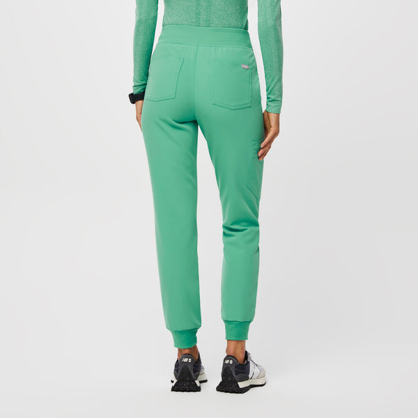women's Surgical Green High Waisted Zamora™ - Jogger Scrub Pants