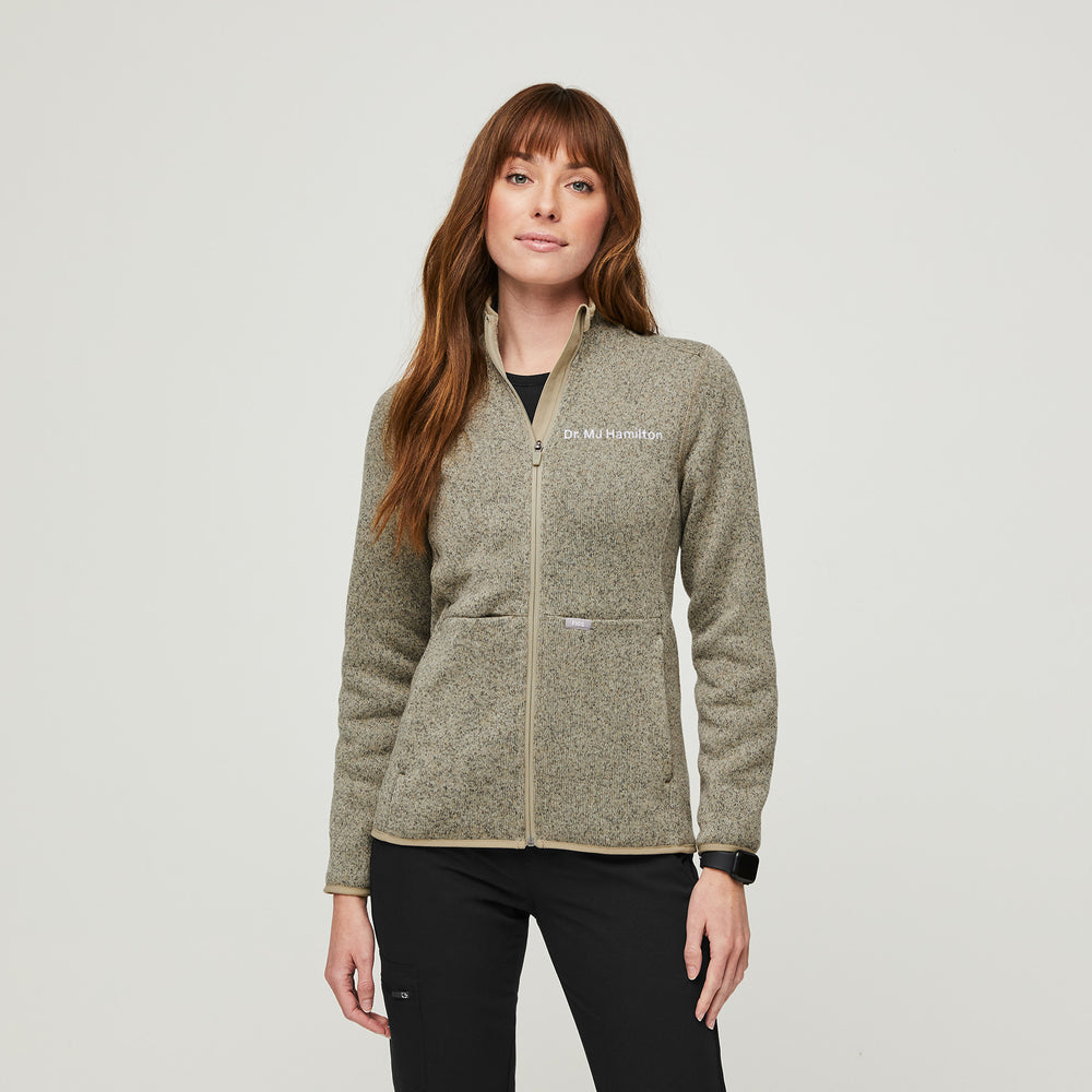 women's Heather Light Oak On-Shift™ - Sweater Knit Jacket
