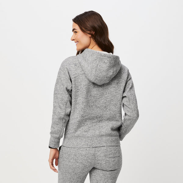 women's Heather Grey Off-Shift™ - Hoodie Sweatshirt