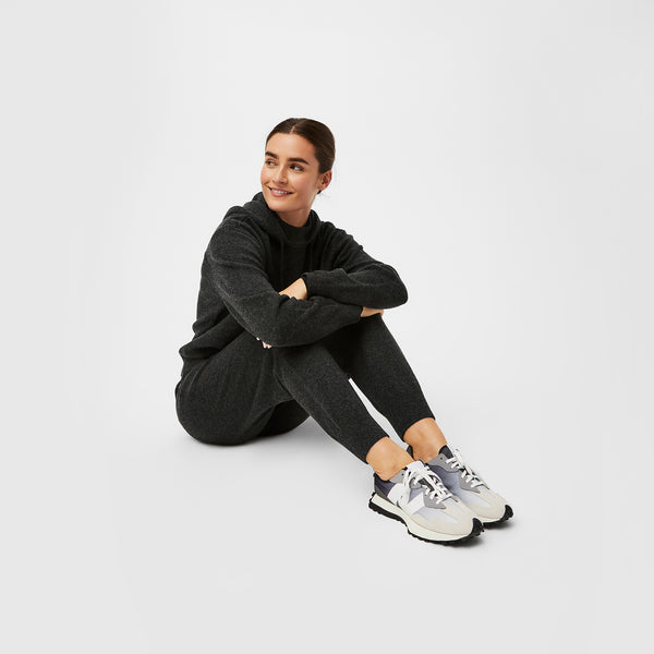women's Heather Black Off-Shift™ Merino - Slim Jogger Sweatpant