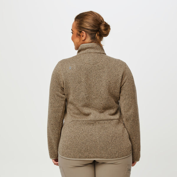 women's Heather Latte On-Shift™ - Sweater Knit Jacket