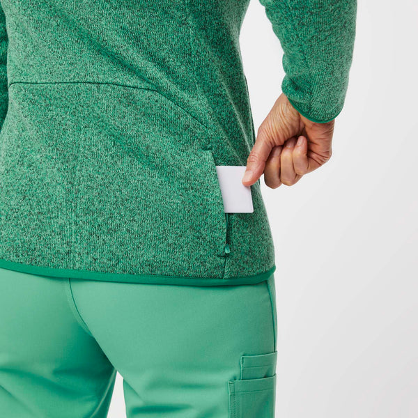 women's Surgical Green On-Shift™ - Sweater Knit Jacket