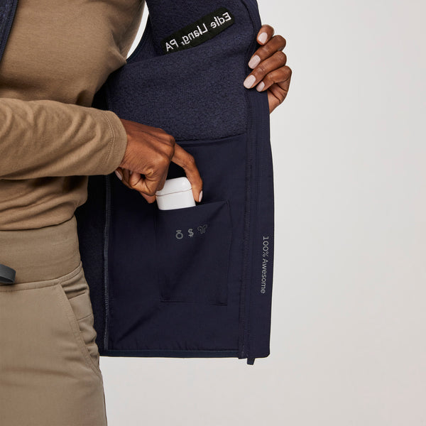women's Heather Navy On-Shift™ - Sweater Knit Vest
