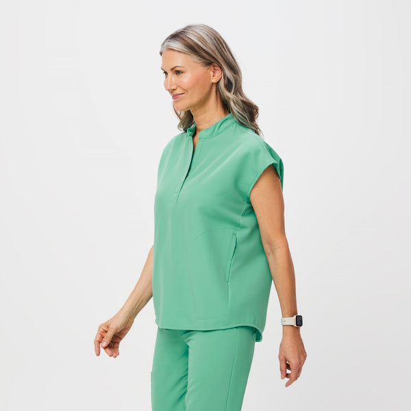 women's Surgical Green Rafaela™ Oversized - Scrub Top