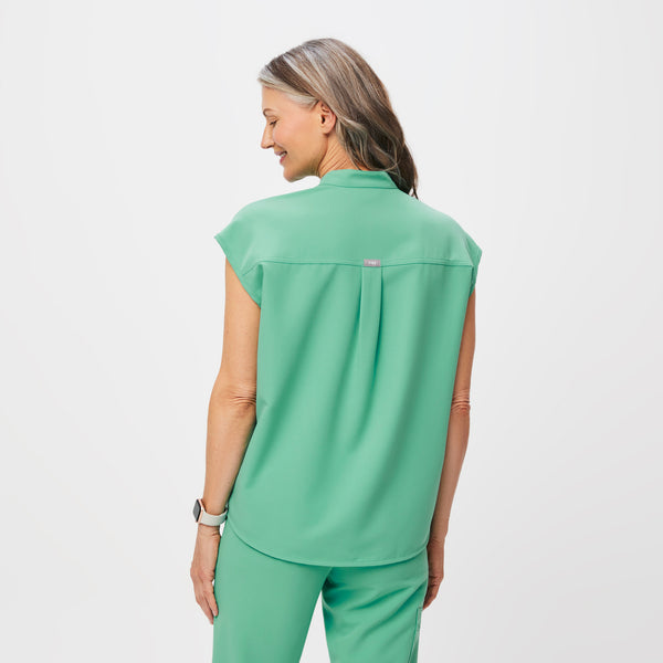 women's Surgical Green Rafaela™ Oversized - Scrub Top