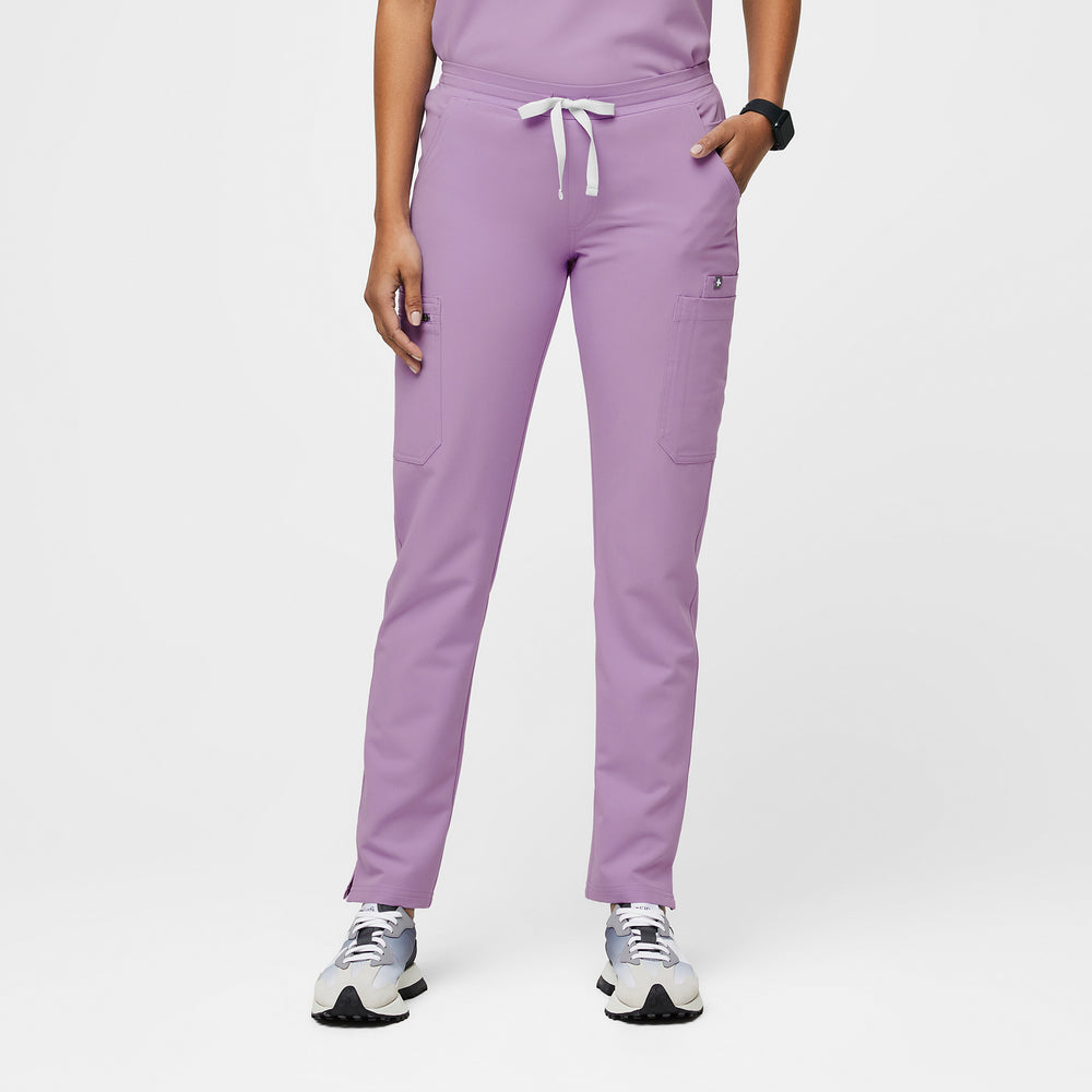 women's Lavender Dew Yola™ - Petite Skinny Scrub Pants