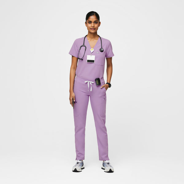 women's Lavender Dew Yola™ - Petite Skinny Scrub Pants