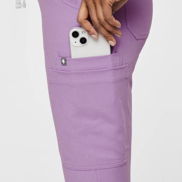 women's Lavender Dew Yola™ - Petite Skinny Scrub Pants