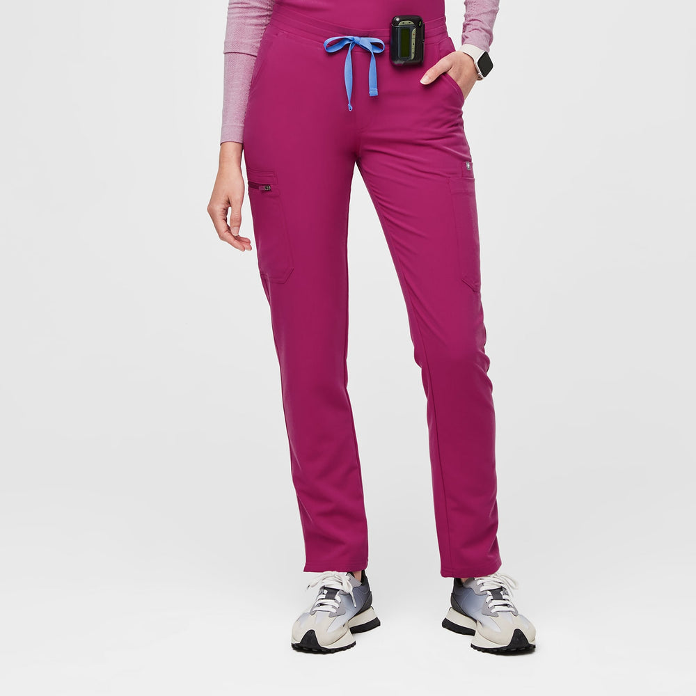 women's Raspberry Sorbet Yola™ - Skinny Scrub Pants