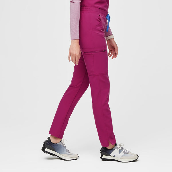 women's Raspberry Sorbet Yola™ - Petite Skinny Scrub Pants