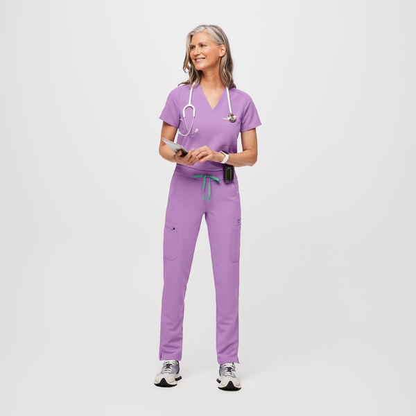 women's Lilac Dawn Yola™ - Petite Skinny Scrub Pants 2.0