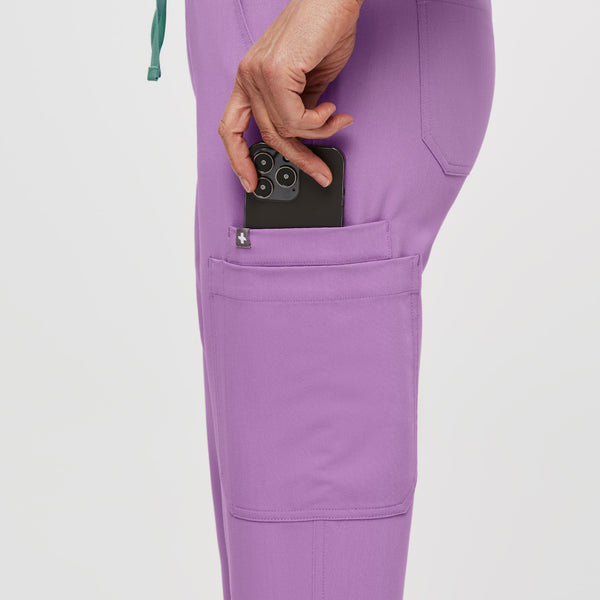 women's Lilac Dawn Yola™ - Petite Skinny Scrub Pants 2.0
