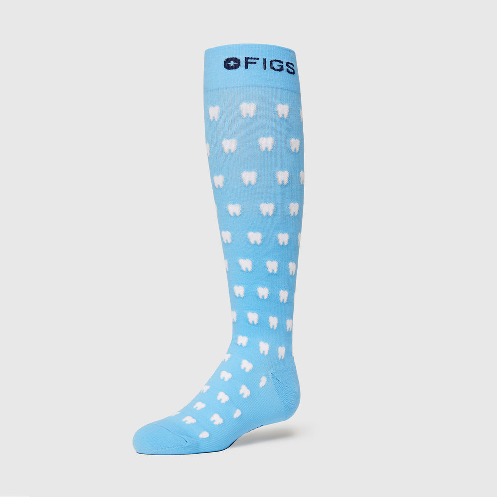 women's Cool Blue You Know The Drill - Compression Socks